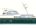 The new Linssen GS 590 AC Wheelhouse