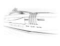 A drawing of the 48 metre long Ketos of Rossinavi