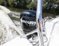 Outboard motor test This year we took a close look at the 200 hp class. This includes engines with small and large displacements, supercharged engines and a two-stroke engine.