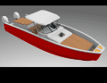 Hier ist das 33-Fuß-Boot als Rendering zu sehen.