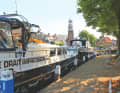 Travelling on the Friese Meren by motorboat
