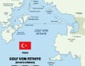 Türkei: Mit dem Powercat im Gölf von Göcek auf Entdeckungstörn.