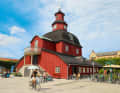 Lidköping's Old Town Hall dates back to the 17th century and has survived several town fires more or less unscathed; the wooden building was originally designed as a hunting lodge