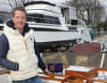 Thorsten Wiechers on his trawler "Adventure"