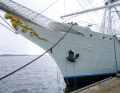 The steel hull, frames, deck and rigging were refurbished at a cost of 10.5 million euros.