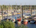 Auf der Unterlebe zwischen Hamburg und Cuxhaven.