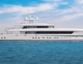 A rendering by Vitruvius Yacht Design shows the sleek lines of ‘Spirit’.