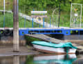 The boats are literally on dry land.