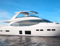 The new Proncess 75 motor yacht with flybridge