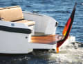 Delta 26 Open: Badeplattform