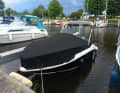 The owner had only just had the tarpaulin made.