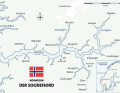 Sognefjord: Overview map