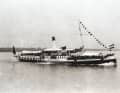Graf Ferdinand von Zeppelin feiert am 8. Juli 1913 auf der "Hohentwiel" seinen 75. Geburtstag. Das Schiff ist an diesem Jubeltag festlich geschmückt.