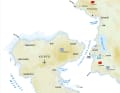 Karte Albaniens mit den vorgestellten Orten | Karte: Christian Tiedt