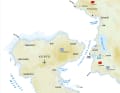 Map of Albania with the places presented | Map: Christian Tiedt