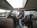 The driver operates the electric motor using a lever on the right-hand side of the driver's platform