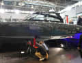 The new electric hydrofoil boat from Candela is designed to achieve the same range as a combustion-powered boat.