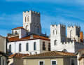 Roofs of the old town centre of Frontignan