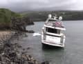 A 28-metre-long Sunseeker ran aground in the early hours of 19 February - the salvage operation will take several days