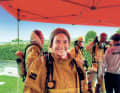 Trainingseinsatz:  Die US-Amerikanerin und die Crew der SL106 „Freddy“ ...