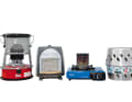 System comparison: The mobile combustion heaters shown here, such as paraffin heaters, gas radiators, attachments for gas cookers or spirit heaters, all consume oxygen and are therefore only suitable for short-term use in open areas. Under no circumstances should they be left unattended