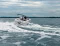 The test boat is always well under control in fast bends