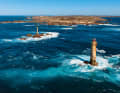Leuchttürme rings um die Ile d'Ouessant trotzen der See und weisen den Weg durch die zahllosen Untiefen