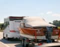 The classic small vehicle licence plate is also a good choice when travelling abroad with a trailer boat