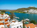 Verstecktes Idyll: Blick vom portugiesischen Alcoutim über den Rio Guadiana auf das spanische Sanlúcar