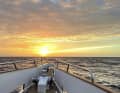 Die Crew konnte bei der Überfahrt mehrere Sonnenuntergänge genießen