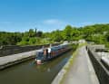 The Dundas aqueduct leads the canal across the Avon