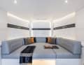 A large, convertible seating area is available in the lounge version