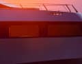 Striking detail: the negative and extensively glazed bow rises 4.70 metres into the air and houses the 37 square metre owner's suite with a 270-degree view. The mooring equipment is located above it.