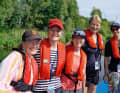 A women's crew is ready for the training cruise