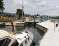 Waiting for the lock in the upper water.