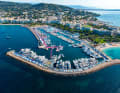 More than 700 boats moor at the jetties of the old town harbour and the sports boat marina.