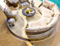 Interior: Natural materials and rounded shapes set the pace