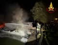 The fire brigade is called out to an operation in Italy on Wednesday night.