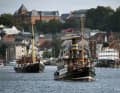 Das Dampfschiff "Alexandra" ist in Flensburg beheimatet und damit auch das Gastgeberschiff  der "Dampf Rundum"