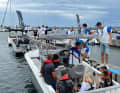 In small groups or on your own, you’ll then head out onto the water to put the models through their paces.