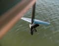 The ten-kilowatt electric motor on the rear mast accelerates ...