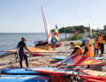 Hands-on activities on the beach also attracted newcomers