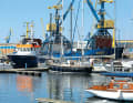 There is plenty of choice in Wismar, for example the Westhafen (see picture) or the jetty at Brunkowkai at the end of the Überseehafen, right near the city centre (see next picture)