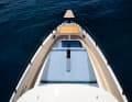 The foredeck offers plenty of space and features an additional bowsprit.