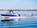 The boat is also well suited to water sports.