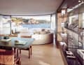 Large windows let in plenty of natural light and enhance the sea view.