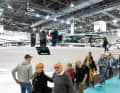 Ausstellungsyacht auf der Messe boot Düsseldorf. Hier wird nicht nur besichtigt, sondern auch gekauft.