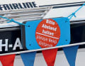 5] Fender cushion, particularly easy to stow away and useful for lock manoeuvres