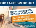 Plakativ, aussagekräftig, emotional: das offizielle Banner des Hamburg ancora Yachtfestivals 2023