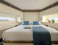 ...the VIP cabin is located in the bow, the friendly interior is also evident here